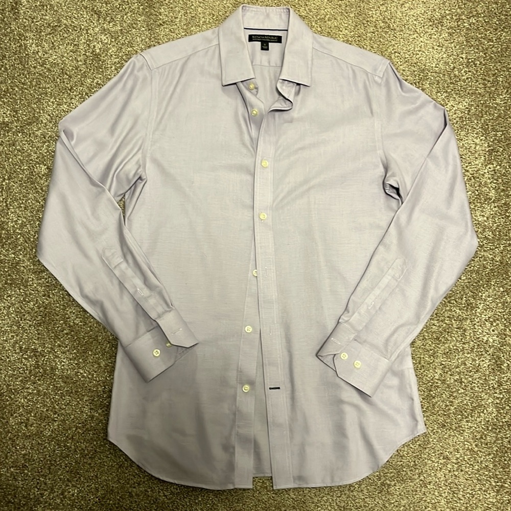 Banana Republic Purple Button Down Shirt